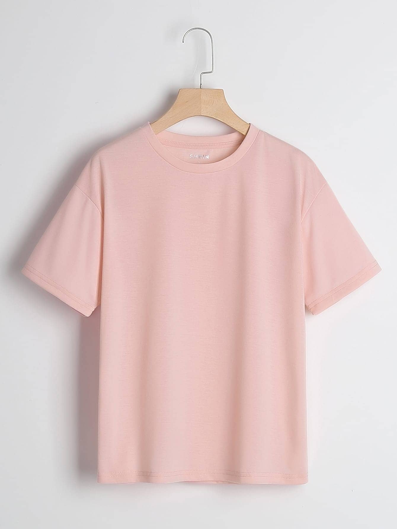 Classic Comfort - Baby Pink Half Sleeve T-Shirt